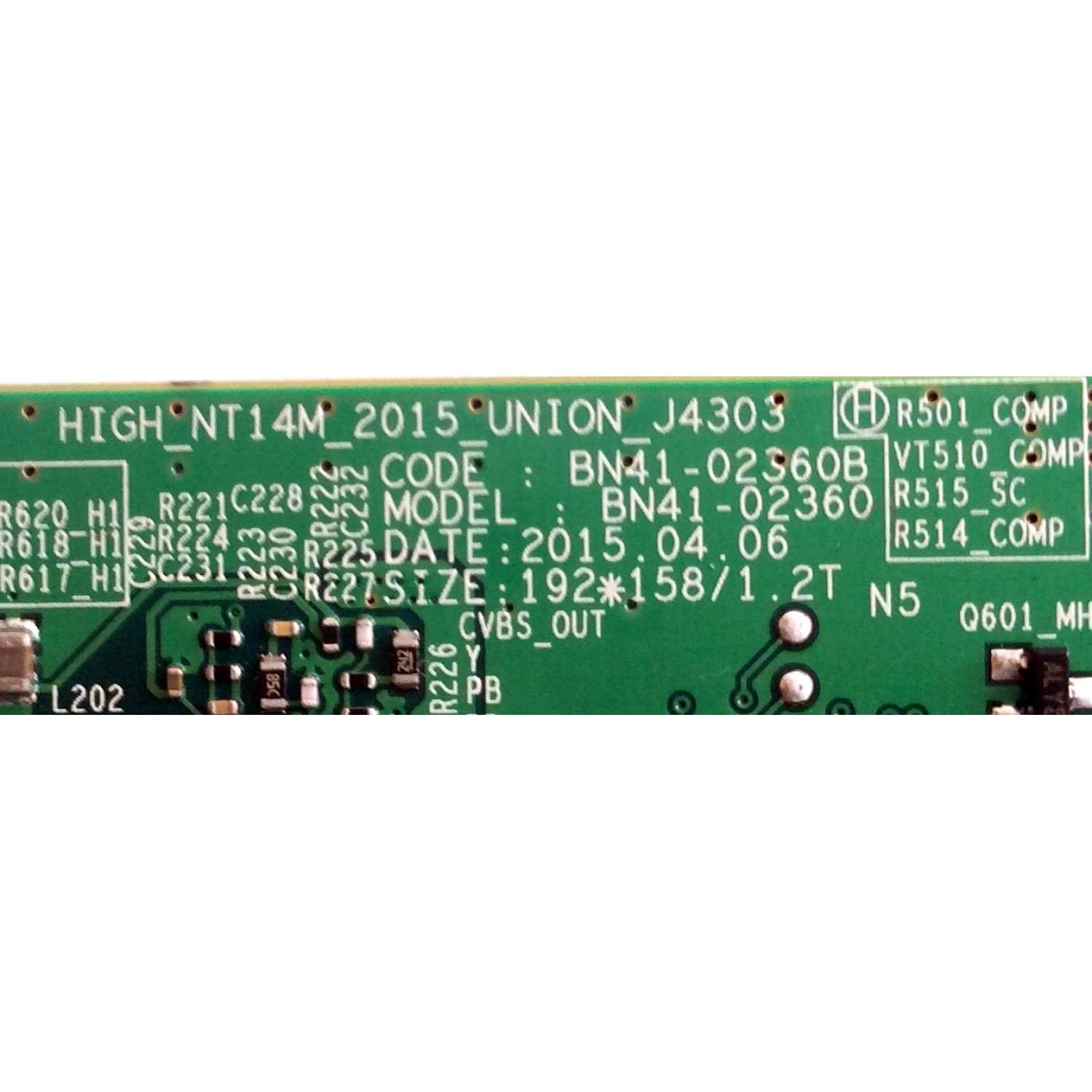 MAIN PARA TV SAMSUNG / NUMERO DE PARTE BN94-09599V / BN41-02360B / BN97-11038A / BN9409599V / PANEL JJ032BGE-R1-RR01 / DISPLAY HV320FHB-N10 / MODELO UN32J5205AFXZA LS03 - Imagen 3